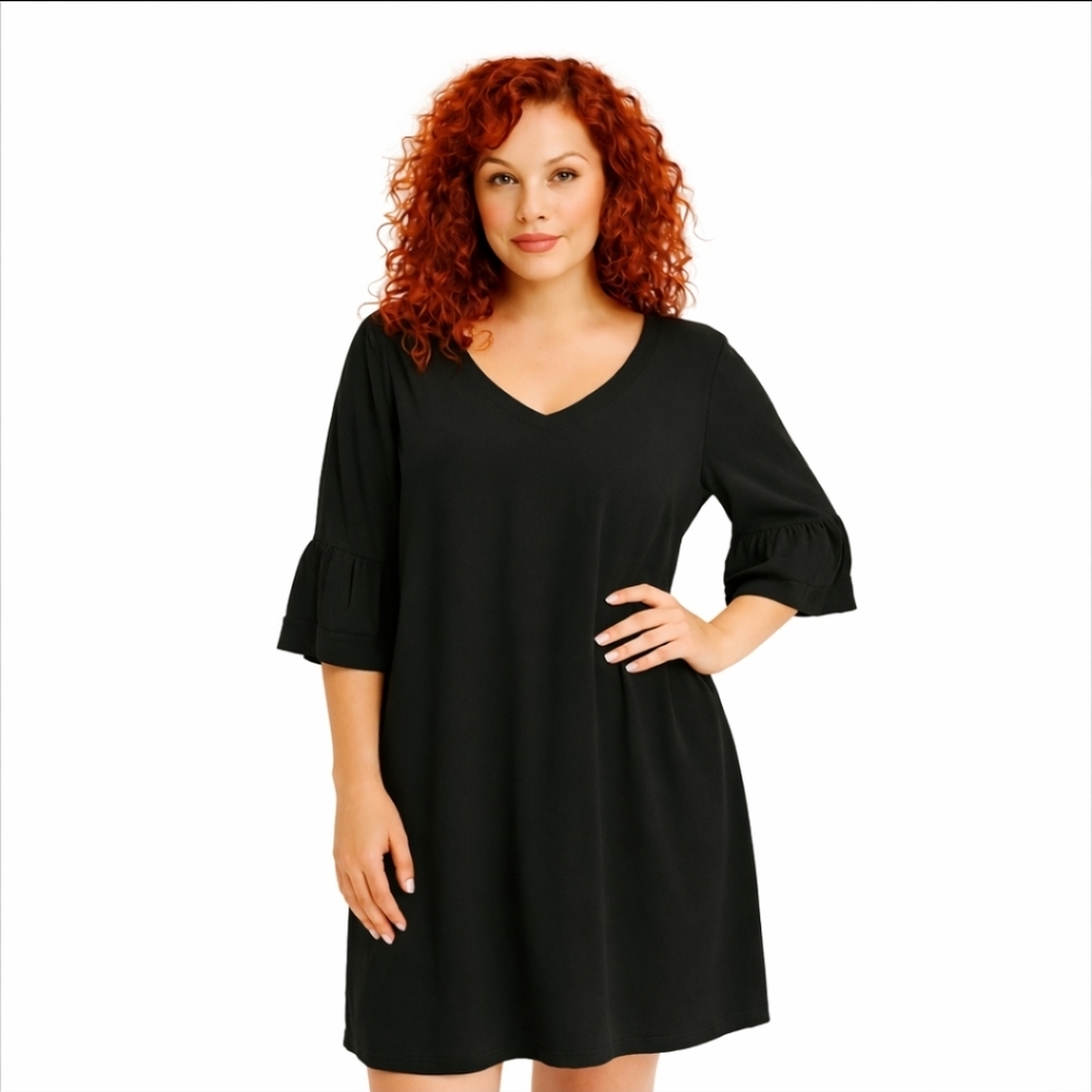 Belongsei Black Knee Length Dress Size XL